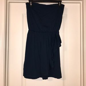 Teal Strapless Mini Dress